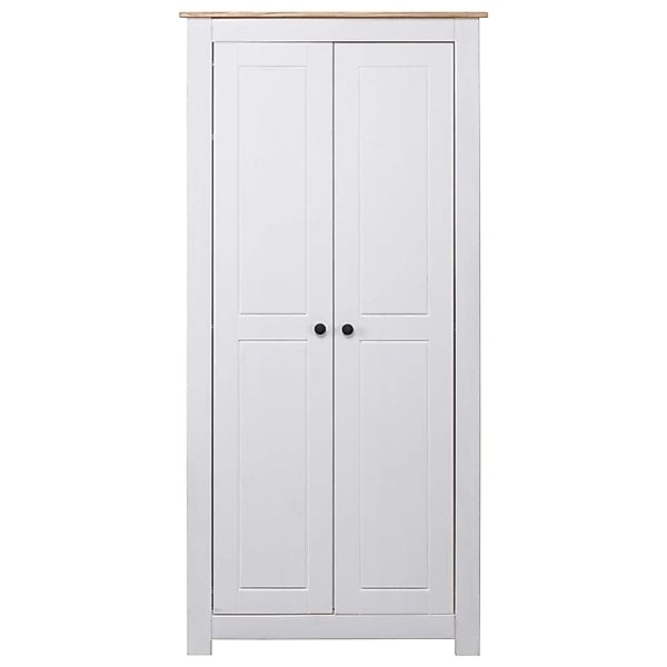 Kleiderschrank Weiß 80ã50ã171,5 Cm Kiefer Massiv Panama Serie günstig online kaufen