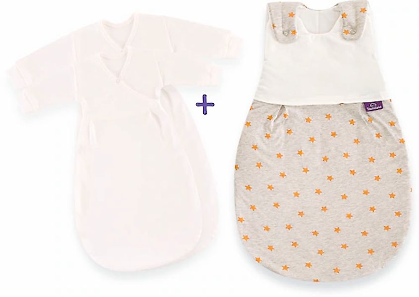 Träumeland Babyschlafsack »3tlg. Set LIEBMICH, Design Sternentraum blau« günstig online kaufen