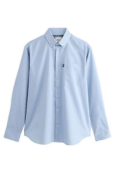 Next Langarmhemd Bügelleichtes Regular Fit Button-down-Oxfordhemd (1-tlg) günstig online kaufen