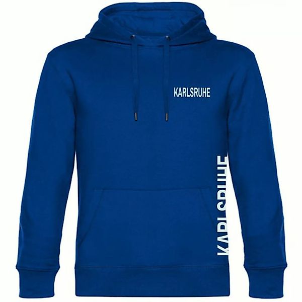 multifanshop Kapuzensweatshirt Karlsruhe - Brust & Seite - Pullover günstig online kaufen