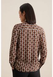 seidensticker Hemdbluse "Schwarze Rose" Langarm Kragen Druck günstig online kaufen