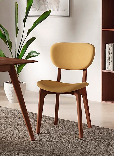 Home affaire Stuhl "COZY Made in Italy" (Set) 2 Stk.Gestell in Buche, Kirsc günstig online kaufen