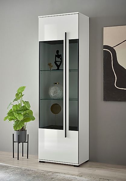 INOSIGN Vitrine "Cantara, Vitrinenschrank in Eiche Evoke oder weiß, Standvi günstig online kaufen