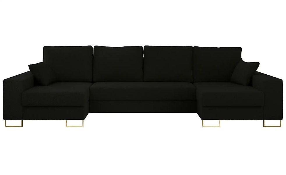 Wohnlandschaft mit Schlaffunktion Dorain ¦ schwarz ¦ Maße (cm): B: 312 H: 9 günstig online kaufen