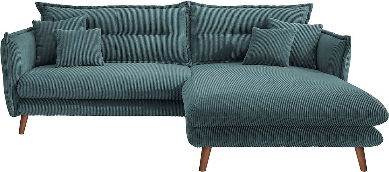 INOSIGN Ecksofa "Lazio modern und bequem, schmale Armlehnen, tolle Detailve günstig online kaufen