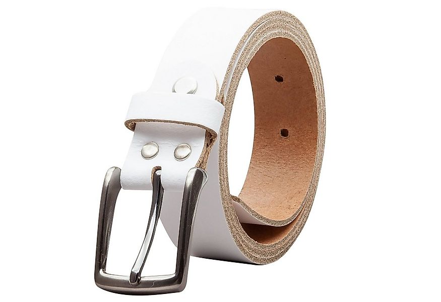 COLOGNEBELT Ledergürtel OM310-SL-Weiss MADE IN GERMANY, Weiss Kürzbar, 100 günstig online kaufen