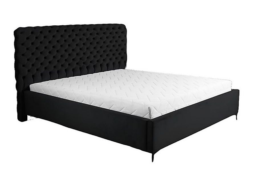 Xlmoebel Bett Klassisches Schlafzimmermöbel in eleganter schwarzer (Bett), günstig online kaufen