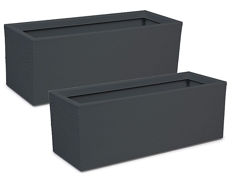 ONDIS24 Blumenkasten Graphit (2 St), 79.5 günstig online kaufen