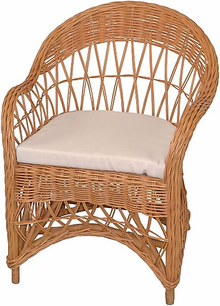 HOFMANN LIVING AND MORE Relaxsessel 1 Stk. tlg. Handgeflochten günstig online kaufen