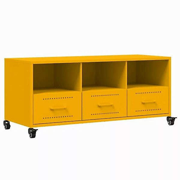 vidaXL TV-Schrank TV-Schrank Senfgelb 100,5x39x43,5 cm Kaltgewalzter Stahl günstig online kaufen