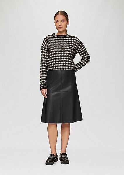 s.Oliver Midirock Rock Ausgestellter Rock aus Lederimitat günstig online kaufen