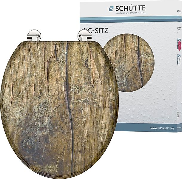 Schütte WC-Sitz Solid Wood, MDF-Holzkern günstig online kaufen