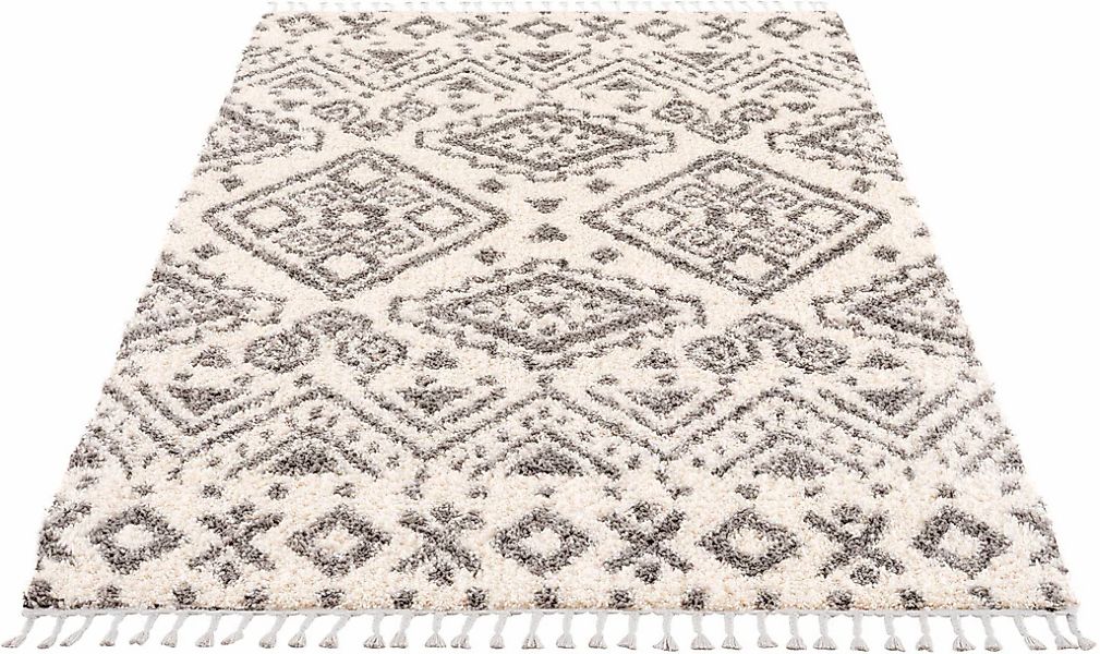 Carpet City "Pulpy 541" rechteckig 30 mm Höhe besonders weich, mit Fransen, günstig online kaufen