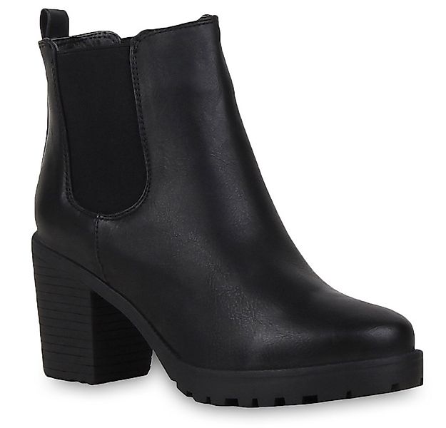 VAN HILL 77276 Chelseaboots Damen Stiefeletten Chelsea Boots Profilsohle Bl günstig online kaufen