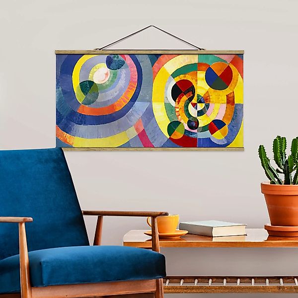Stoffbild Abstrakt mit Posterleisten - Querformat Robert Delaunay - Forme c günstig online kaufen