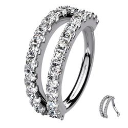Taffstyle Nasenpiercing Piercing Continuous Knorpel Doppel günstig online kaufen
