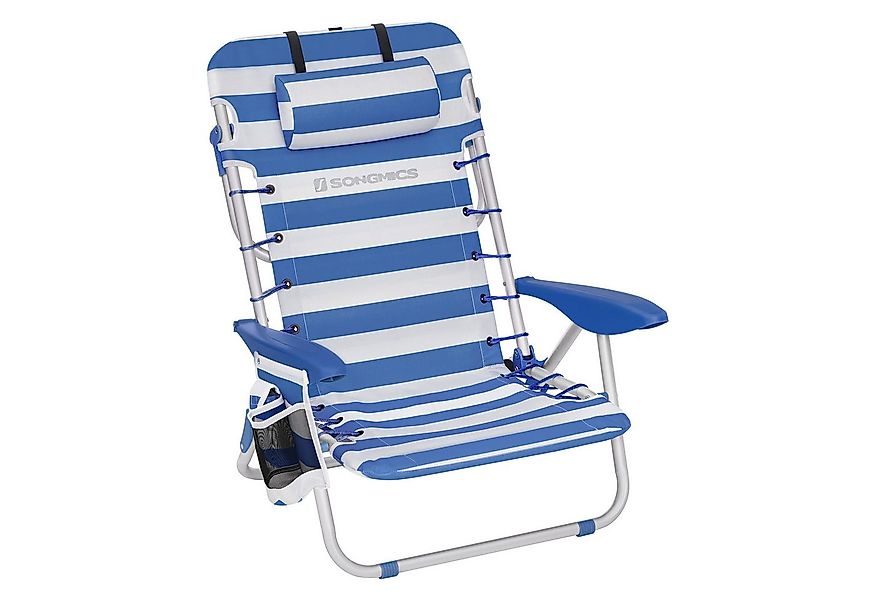 SONGMICS Campingstuhl, Strandstuhl, Klappstuhl,mit Kopfstütze günstig online kaufen