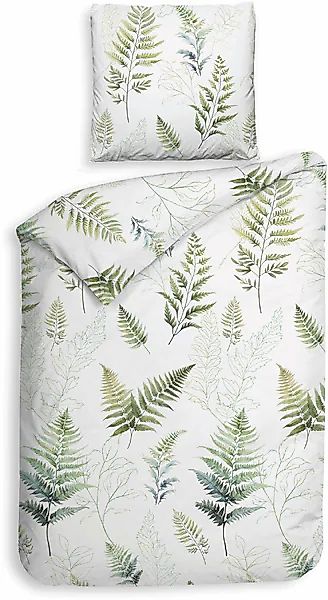 Heckett & Lane Bettwäsche »Zeno« 2 Stk. tlg. Blätter Design, 100% Baumwolle günstig online kaufen