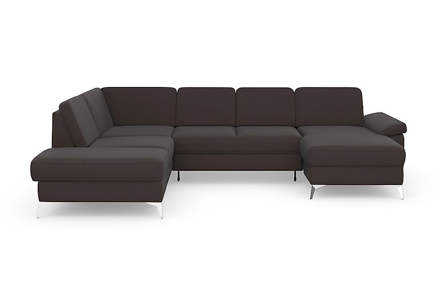 sit&more Wohnlandschaft »Padua U-Form« inklusive Sitztiefenverstellung, Arm günstig online kaufen