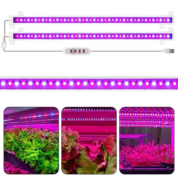 Qualra Pflanzenlampe 30/50cm LED Pflanzenlampe 8/12/16H günstig online kaufen