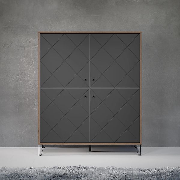 Places of Style Highboard "Molveno", (1 St.), Highboard mit 4 Türen & Soft- günstig online kaufen