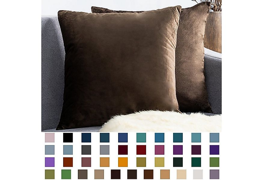 BYSURE Kissenbezüge, (2 Stück), Einfarbig Kissenbezuge aus Samt günstig online kaufen