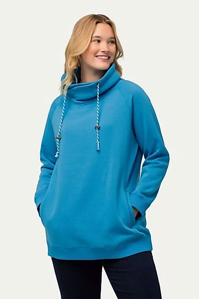 Ulla Popken Sweatshirt Sweatshirt weiter Stehkragen Taschen günstig online kaufen