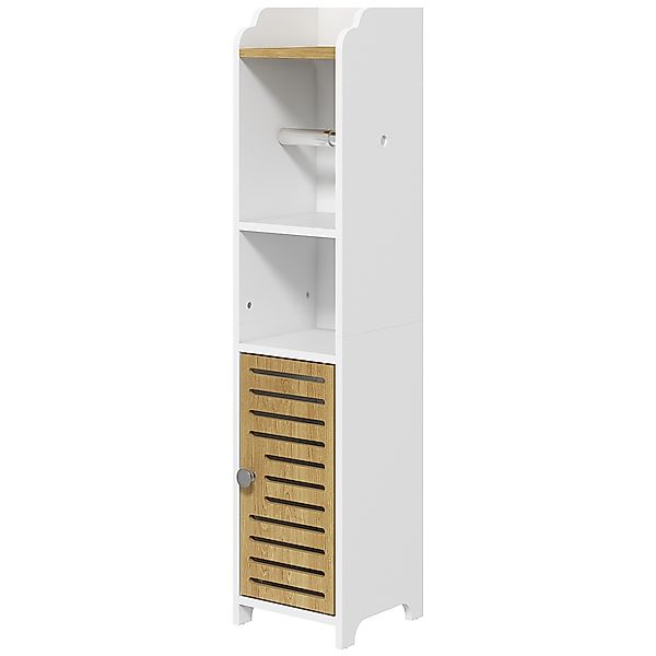 kleankin Badezimmerregal aus Spanplatte, Allzweckschrank mit Toilettenpapie günstig online kaufen
