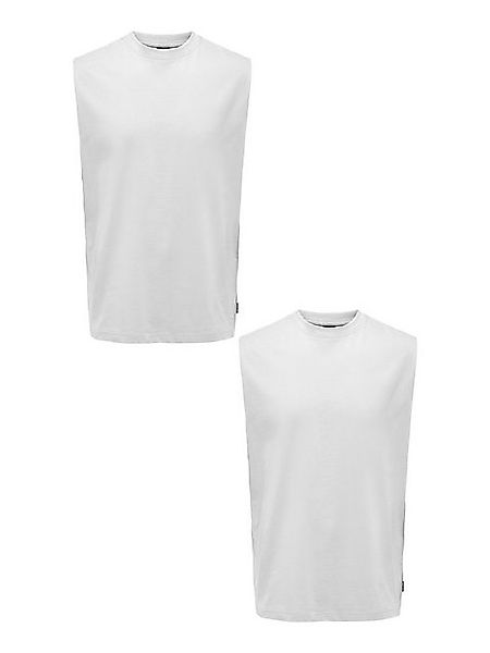 ONLY & SONS T-Shirt Shirt 2er-Set lockeres Rundhals Tanktop (2-tlg) 7552 in günstig online kaufen