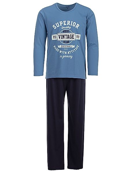 Henry Terre Schlafanzug Pyjama Set Langarm günstig online kaufen
