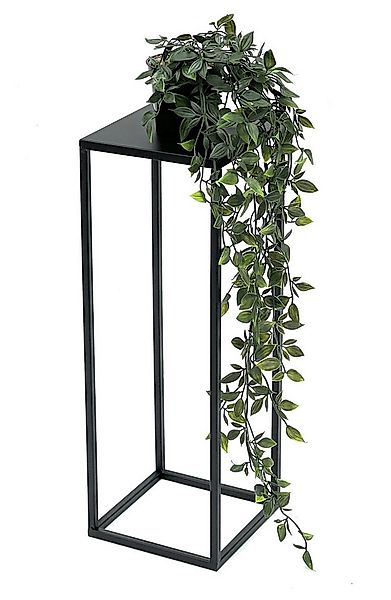 DanDiBo Blumenhocker Metall Schwarz Eckig 70-50 cm Blumenhocker Beistelltis günstig online kaufen