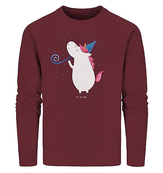 Mr. & Mrs. Panda Longpullover Einhorn Party Größe S - Burgundy - Geschenk, günstig online kaufen