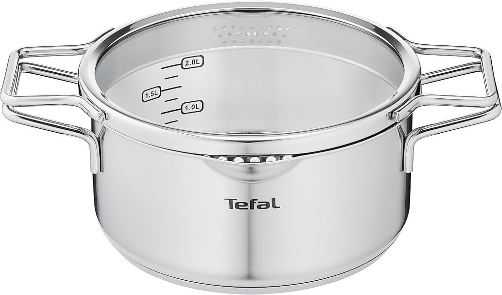Tefal Kochtopf »Nordica« Edelstahl 1 Stk. tlg. mit Deckel, nordisches Desig günstig online kaufen