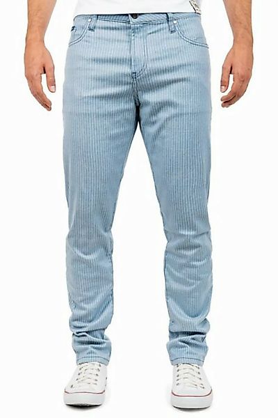 Cipo & Baxx Stoffhose Elegante Hose BA-CD841 Blau W33/L32 im Gestreiften De günstig online kaufen