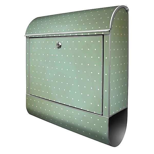 Banjado Design Briefkasten Silber Pulverbeschichtet 39x47x14cm 2 Schlüssel günstig online kaufen