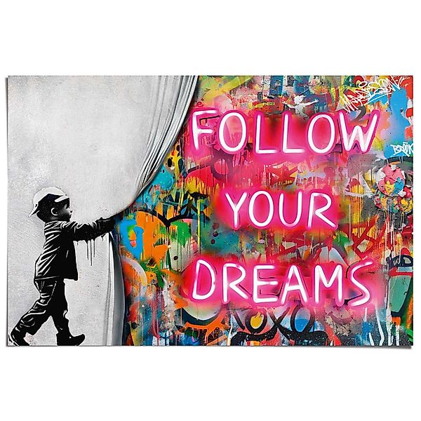 Reinders! Poster Curtain Boy günstig online kaufen