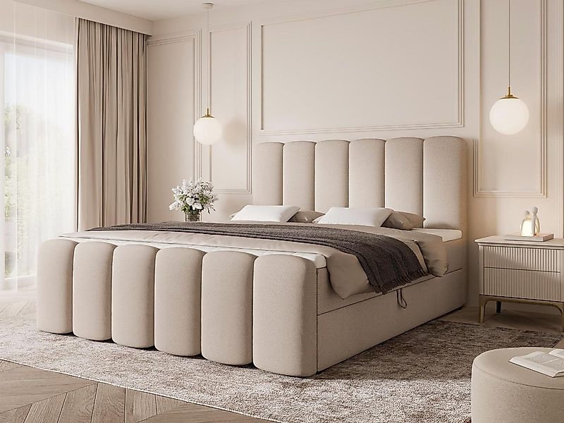 Compleo Boxbett Wolkenbett, Bequem H3, Doppelbett gepolstertes Kopfteil mit günstig online kaufen