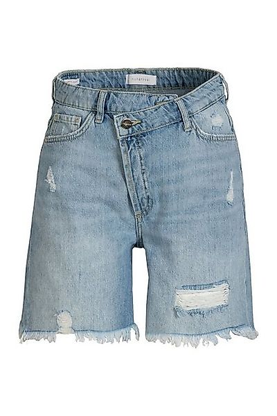 Rich & Royal Shorts Jeansshorts mit gekreuztem Bund Gots günstig online kaufen