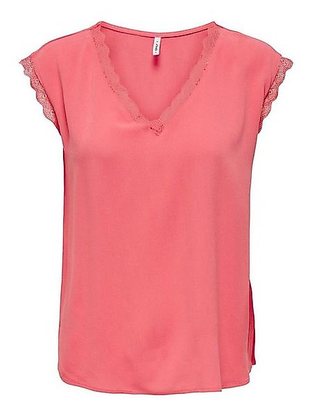 ONLY T-Shirt Only Damen Basic T-Shirt Top OnlJasmina V-Ausschnitt kurz-arm günstig online kaufen