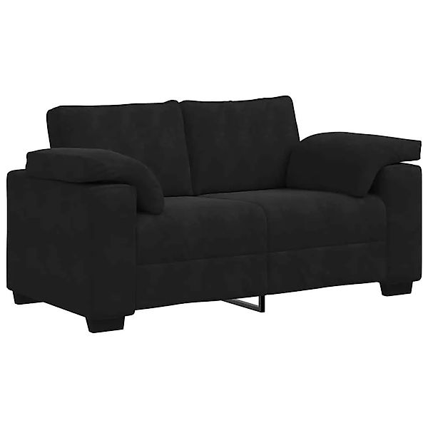 vidaXL Zweisitzer-Sofa Schwarz 120 cm Samt 4105262 günstig online kaufen