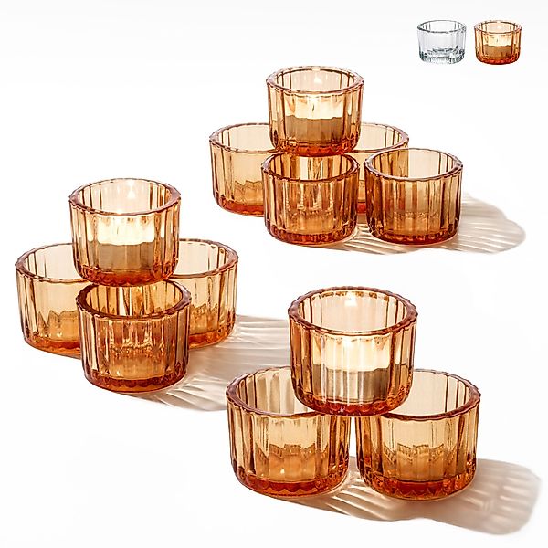 Praknu Teelichthalter Teelichthalter Glas Klein für günstig online kaufen