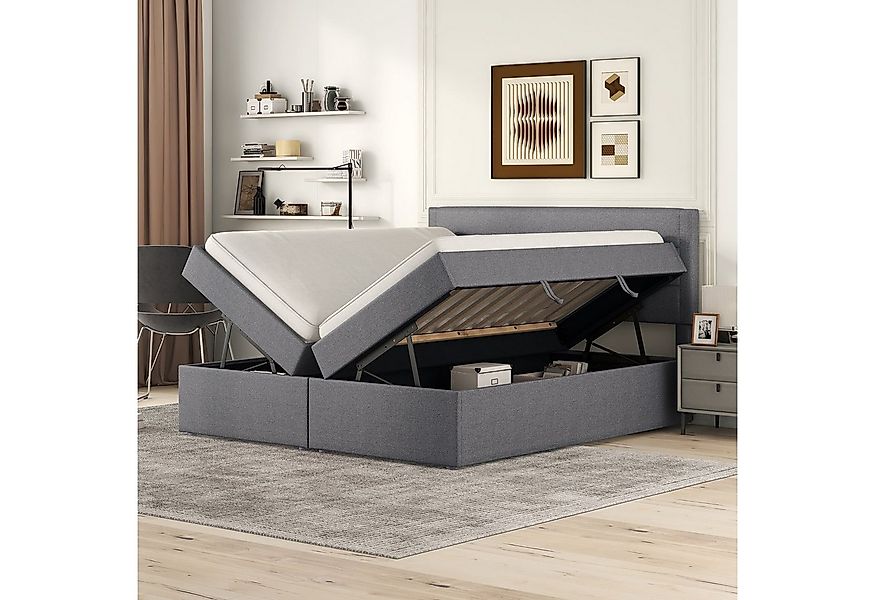 TavilaEcon Boxspringbett Doppelbett mit Lattenrost aus Metallrahmen und gro günstig online kaufen