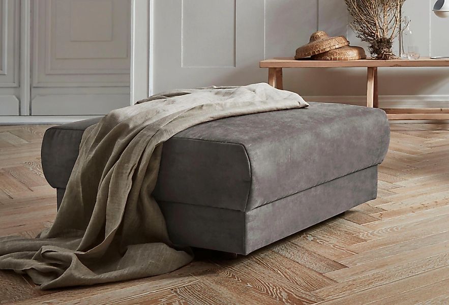 OTTO home Hocker "Hobro" in 3 Bezugsstoffen und vielen Farben, Design by Mo günstig online kaufen