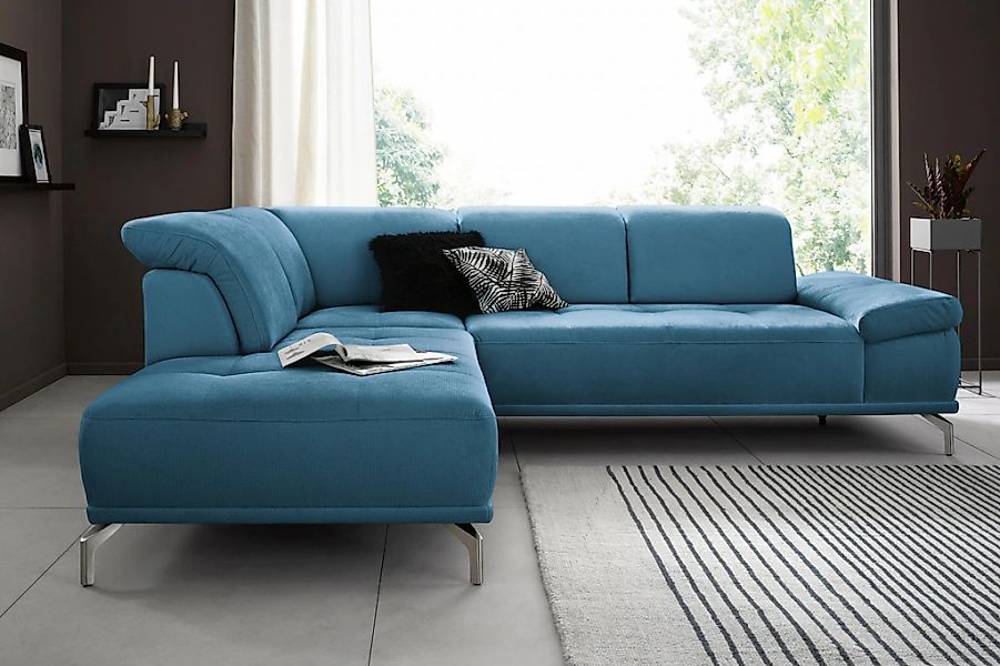 Places of Style Ecksofa "Caluna", Inkl.Sitztiefenverstellung, wahlweise mit günstig online kaufen