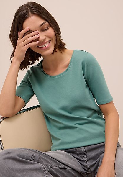 CECIL Rundhalsshirt Style Lena mit Halbärmeln günstig online kaufen