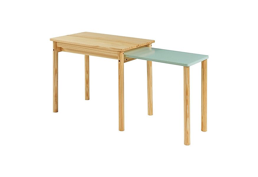en.casa Kindertisch, »Skellefteå« ausziehbar 60x38x52 cm Kiefernholz+MDF Na günstig online kaufen