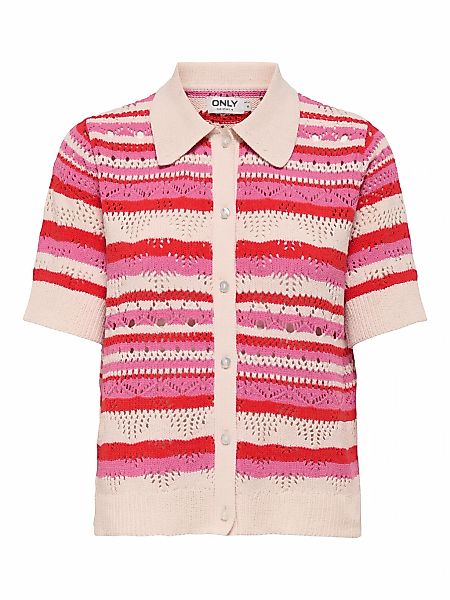 ONLY Strickjacke "ONLLULA POLO S/S CARDIGAN KNT NOOS" günstig online kaufen