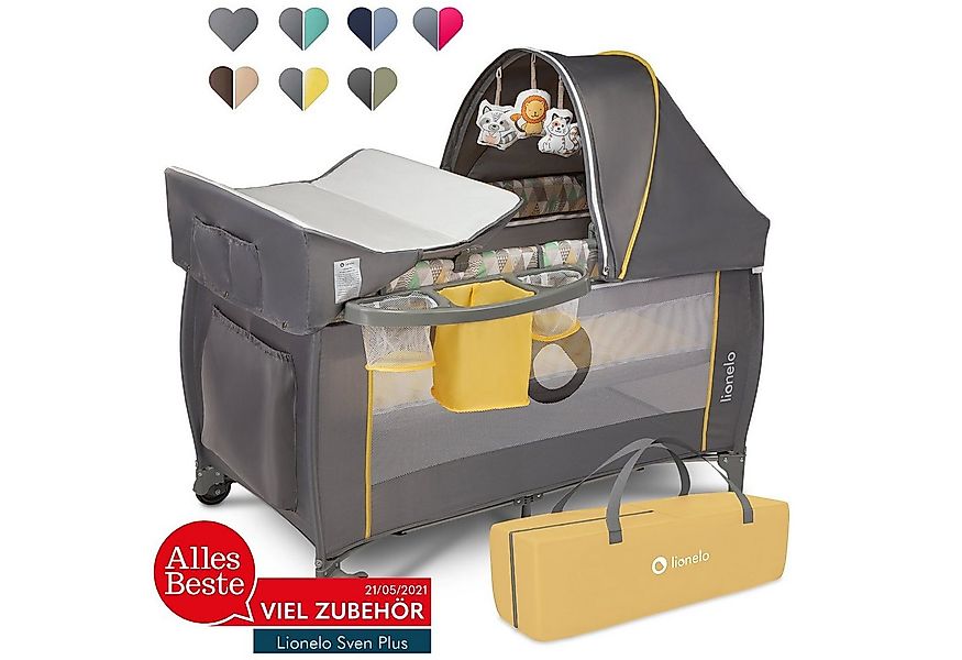 lionelo Baby-Reisebett LO-SVEN PLUS, ab Geburt bis 15kg mit Zubehör günstig online kaufen