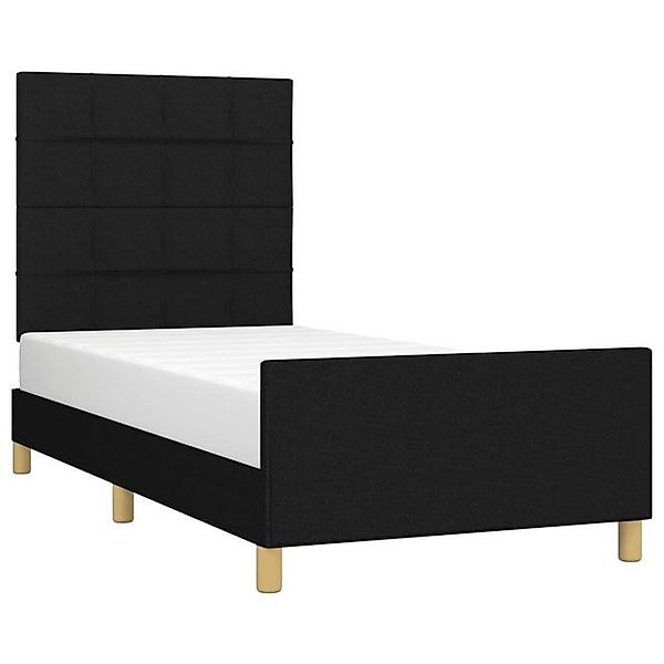 vidaXL Bett Bettgestell ohne Matratze Schwarz 80x200 cm Stoff günstig online kaufen