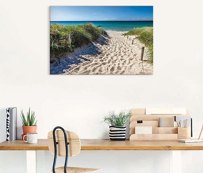 Artland Wandbild "Weg zum Strand an der Ostsee" Strandbilder 1 Stk. tlg. al günstig online kaufen